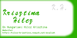 krisztina hilcz business card